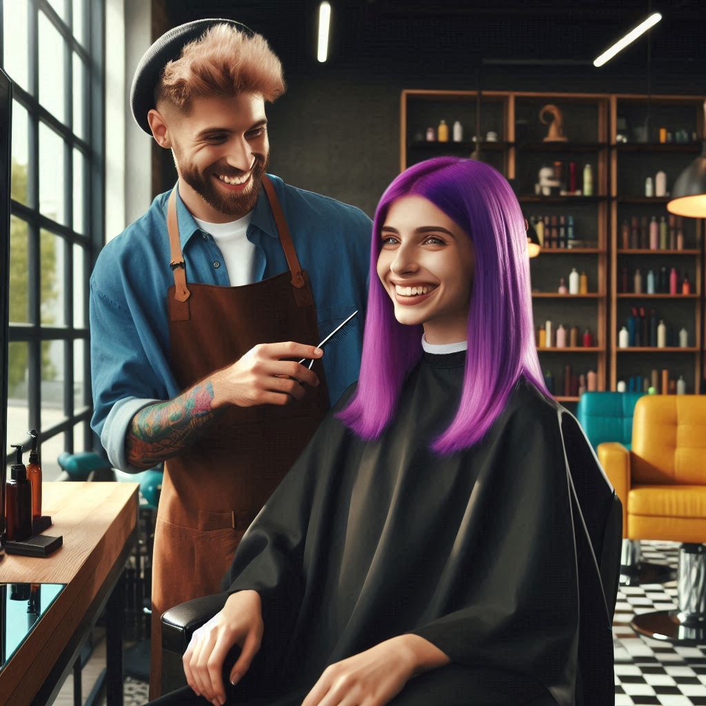 بهترین آرایشگاه رنگ مو در شیراز